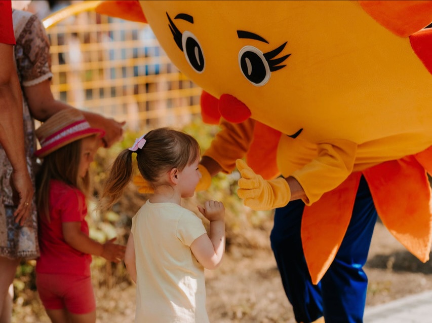 Maskot na otvorení