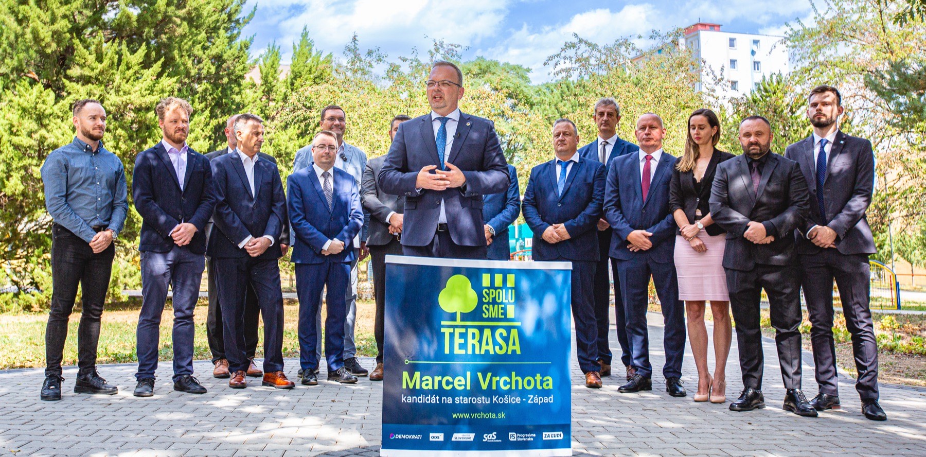 Marcel Vrchota s tímom Spolu sme Terasa